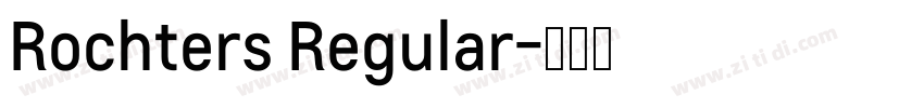 Rochters Regular字体转换